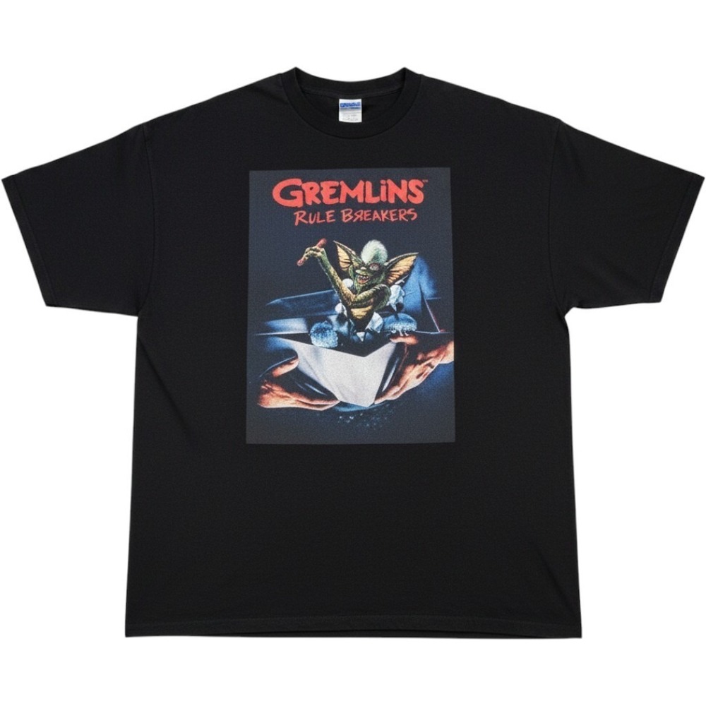 Gremlins Rule Breakers Graphic‎ T Shirt Black XL Stripe Horror Movie Tee Gildan